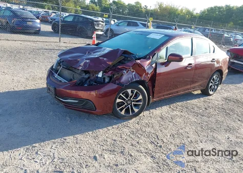 2015 Honda Civic Ex из США, поврежденный, VIN 2HGFB2F89FH505876